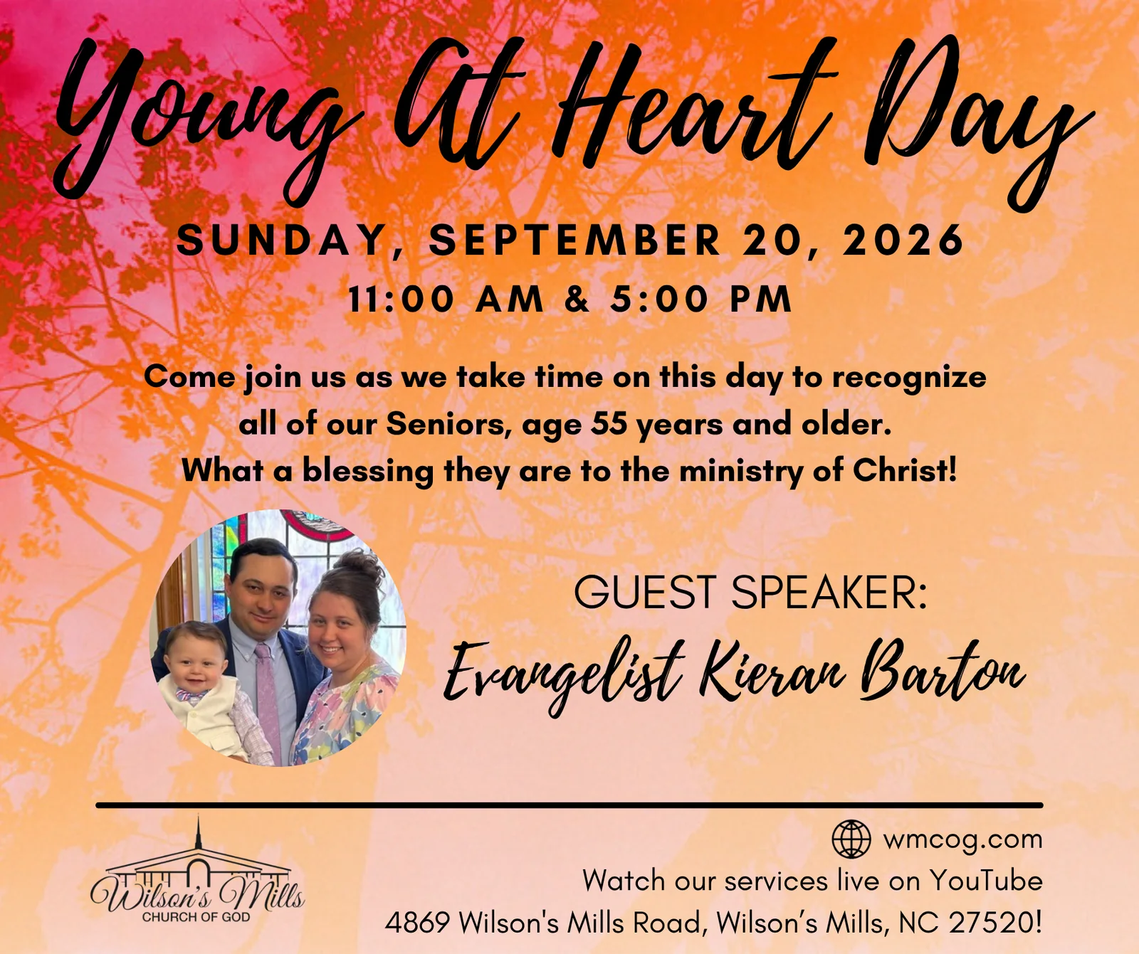 Flyer for YAH Event