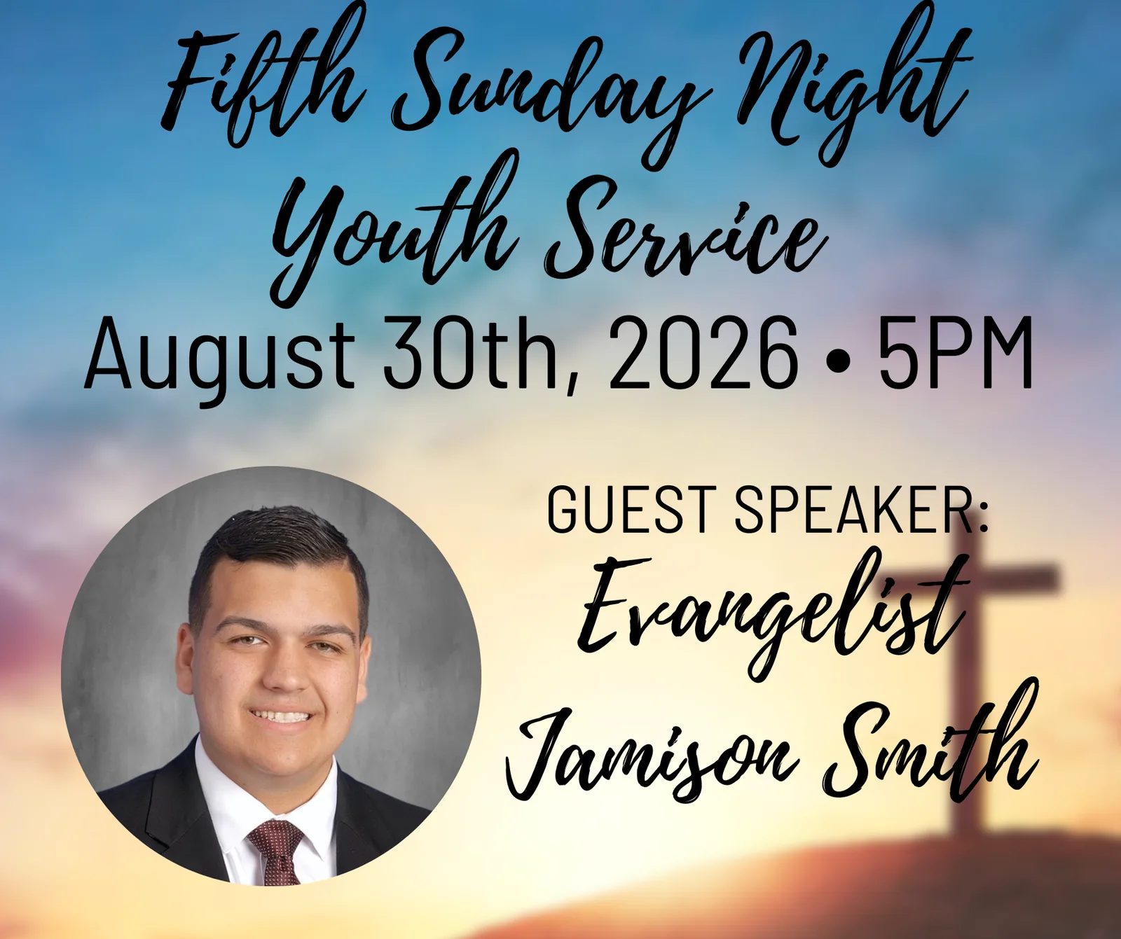 Flyer for Youth Night