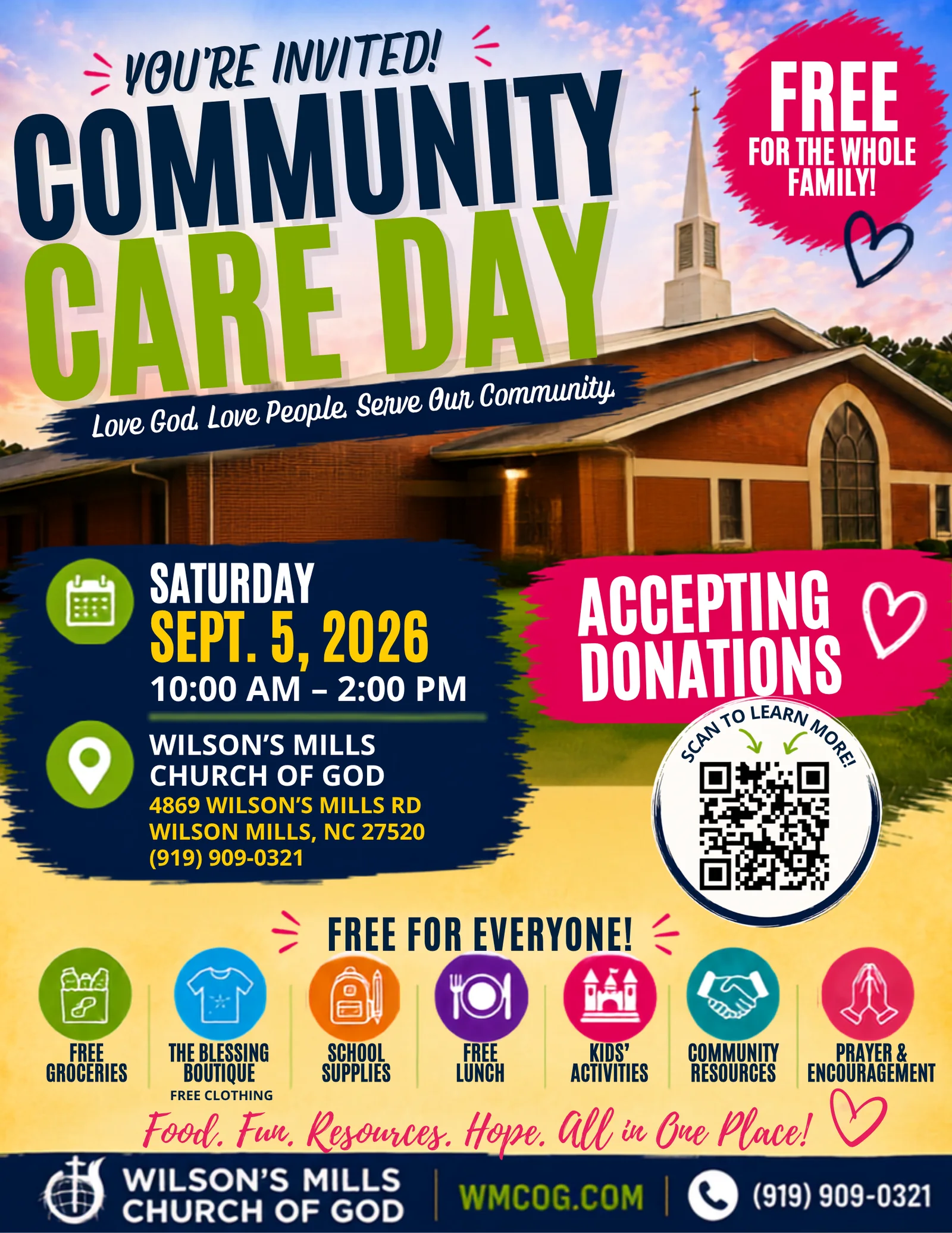 Flyer for Community Care Day